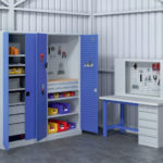 Mobilier d'atelier - Armoires d'atelier portes battantes
