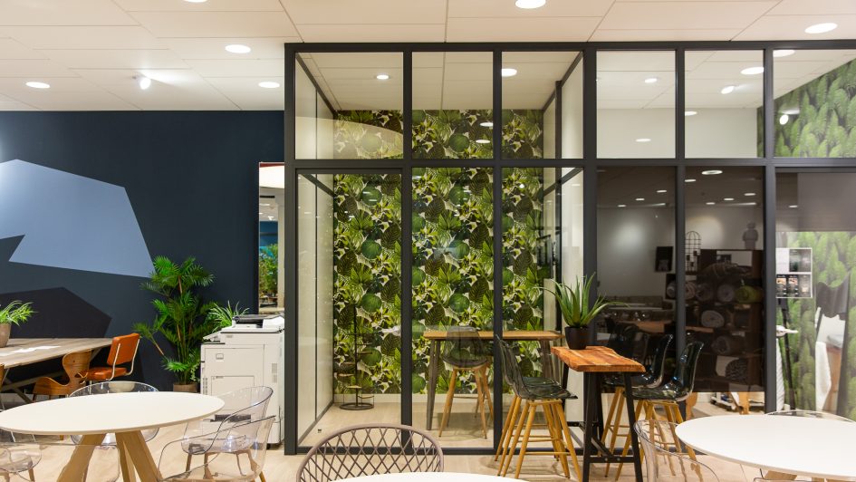 Cloison modulaire H5 vitré