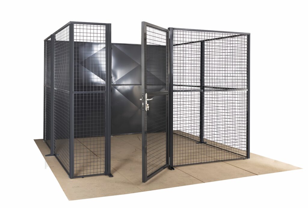 Système de cloison Flip amovible avec porte d’accès